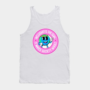 Inclusivity's The Goal, It Makes Society Whole - Cute LGBT Earth Tank Top